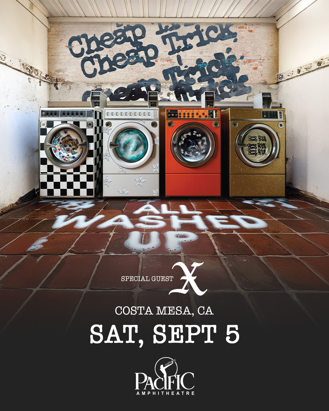 MEMBERS ONLY: Cheap Trick, with special guest X at Pacific Amphitheater on September 5