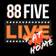 88FIVELIVE FROM HOME Logo canvas black CROPPED14